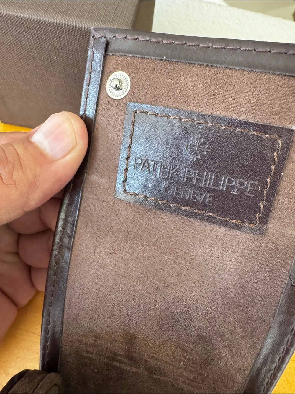 Patek Philippe compact brown
